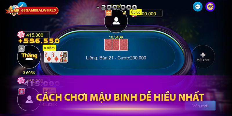 Cách chơi Mậu binh dễ hiểu nhất