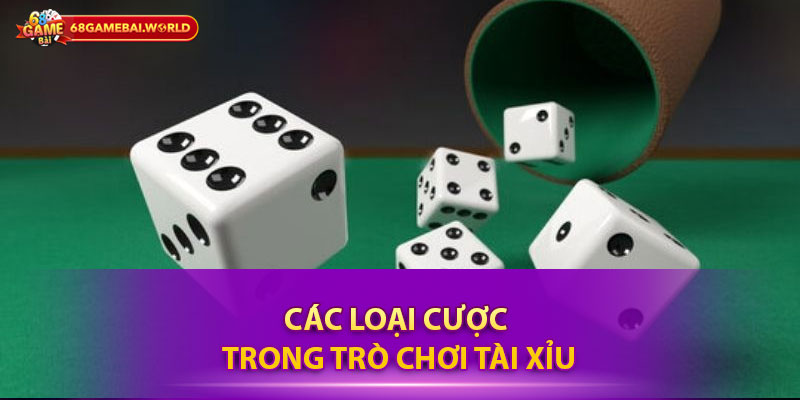 Các loại cược trong trò chơi Tài Xỉu